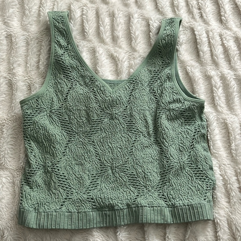 Green tank top